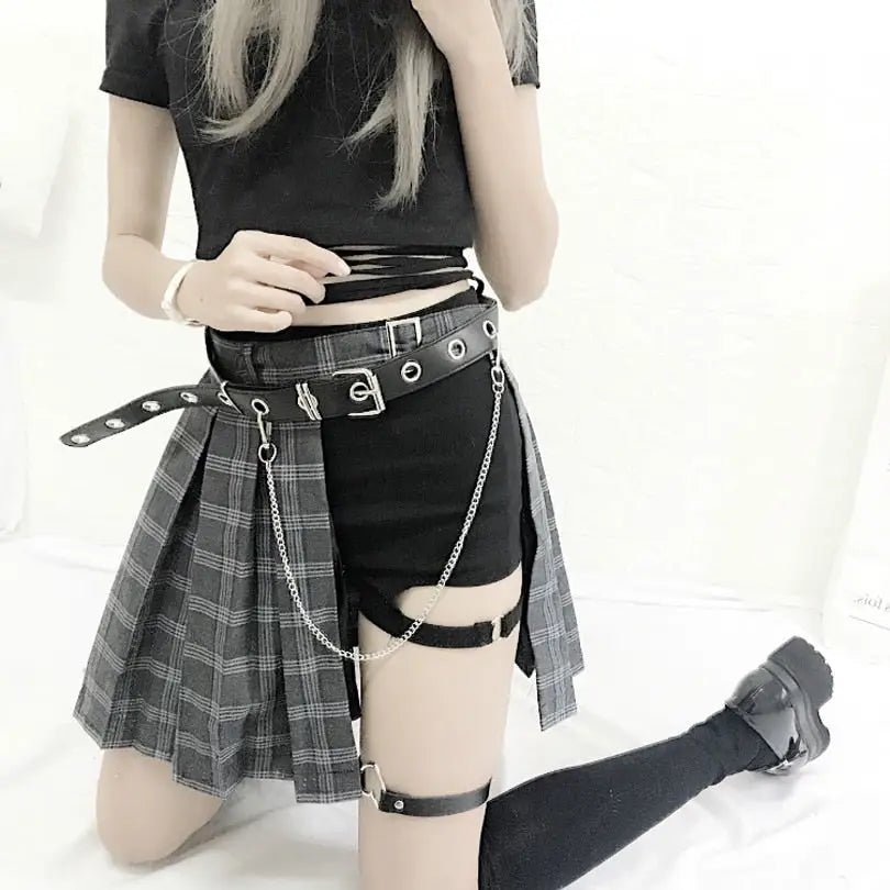 Badass Punk Rock Skirt for Cosparty Style - Cosparty