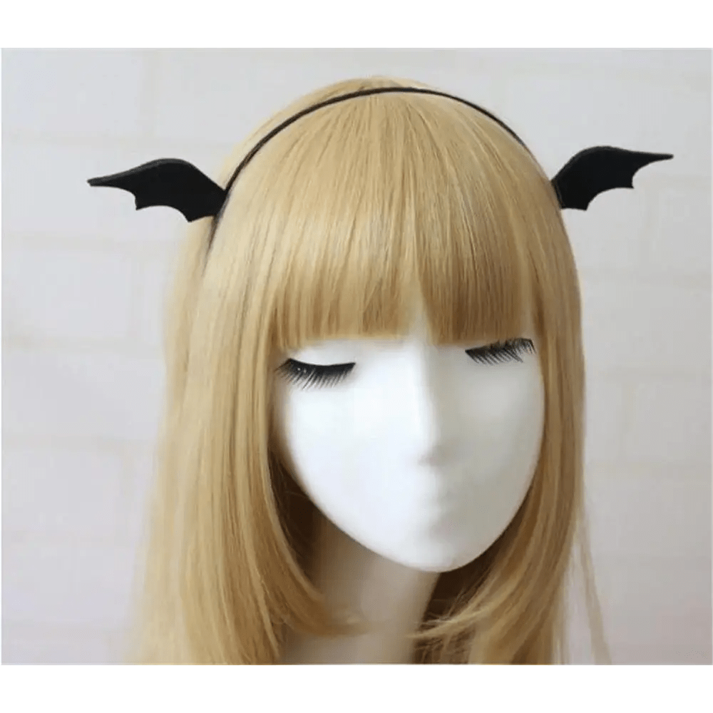 Bat Wing Hair Clips and Headbands in Soft Plush Fabric - Cosparty