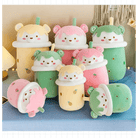 Beary Boba Plush Toys in Strawberry, Pineapple, and Avocado Flavors - Cosparty
