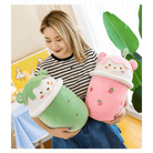 Beary Boba Plush Toys in Strawberry, Pineapple, and Avocado Flavors - Cosparty