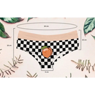 Beautiful Checkerboard Peach Panties for Kawaii Babes - underwear