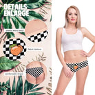 Beautiful Checkerboard Peach Panties for Kawaii Babes - underwear