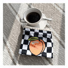 Beautiful Checkerboard Peach Panties for Kawaii Babes - Cosparty