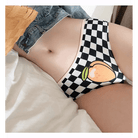 Beautiful Checkerboard Peach Panties for Kawaii Babes - Cosparty