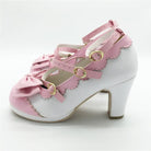 Beautiful Sweet Lolita Heels with Pearls and Bows - Shoes