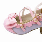 Beautiful Sweet Lolita Heels with Pearls and Bows - Cosparty