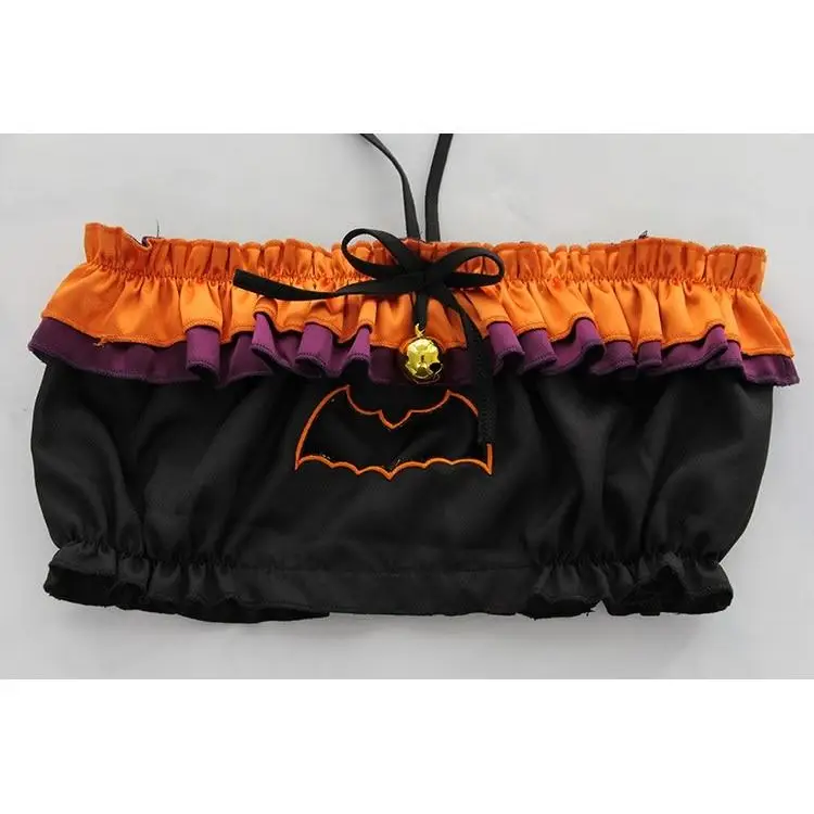 Black and Orange Halloween Lingerie Set for Spooky Cospartys - halloween item