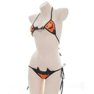 Black and Orange Pumpkin Lingerie Set for Halloween Inspired Looks - halloween item