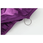 Black and Purple Bat Inspired Ruffled Bikini Set - Cosparty