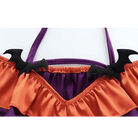 Black and Purple Bat Ruffled Lingerie Set for Halloween - Cosparty