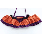 Black and Purple Bat Ruffled Lingerie Set for Halloween - Cosparty