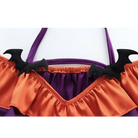 Black and Purple Bat Ruffled Lingerie Set for Halloween - lingerie