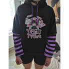 Black and Purple Trick or Treat Inspired Hoodie - hoodie