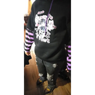 Black and Purple Trick or Treat Inspired Hoodie - hoodie