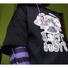 Black and Purple Trick or Treat Inspired Hoodie - Cosparty