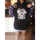 Black and Purple Trick or Treat Inspired Hoodie - Cosparty