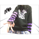 Black and Purple Trick or Treat Inspired Hoodie - hoodie