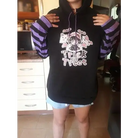 Black and Purple Trick or Treat Inspired Hoodie - hoodie