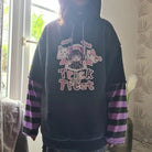 Black and Purple Trick or Treat Inspired Hoodie - Cosparty