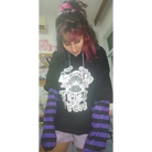 Black and Purple Trick or Treat Inspired Hoodie - hoodie