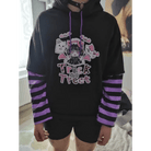 Black and Purple Trick or Treat Inspired Hoodie - Cosparty