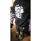 Black and Purple Trick or Treat Inspired Hoodie - Cosparty