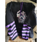 Black and Purple Trick or Treat Inspired Hoodie - Cosparty