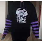 Black and Purple Trick or Treat Inspired Hoodie - hoodie