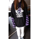 Black and Purple Trick or Treat Inspired Hoodie - Cosparty