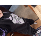 Black and Purple Trick or Treat Inspired Hoodie - Cosparty