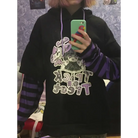 Black and Purple Trick or Treat Inspired Hoodie - hoodie