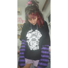 Black and Purple Trick or Treat Inspired Hoodie - Cosparty