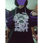Black and Purple Trick or Treat Inspired Hoodie - Cosparty