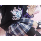 Black and Purple Trick or Treat Inspired Hoodie - Cosparty