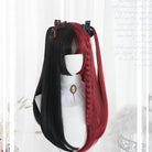 Black and Red Two - Tone Long Wavy Lolita Wig Instock - Cosparty