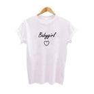 white baby girl t-shirt babygirl graphic tee little space clothing kawaii fashion abdl cgl dd/lg plus size