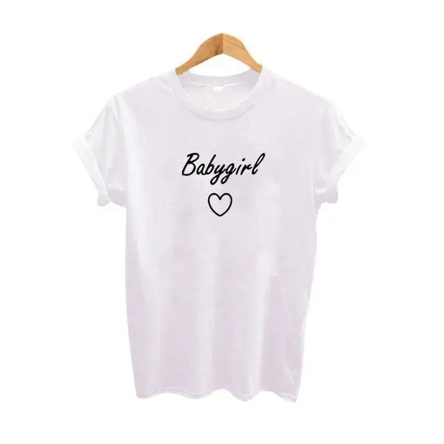 white baby girl t-shirt babygirl graphic tee little space clothing kawaii fashion abdl cgl dd/lg plus size