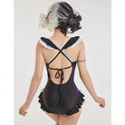 Black and White Joker Swimsuit Onesie for Stylish Versatility - Cosparty