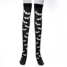 Black Thigh-High Tights for Gothic and Grunge Fashion - socks