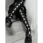 Black Thigh - High Tights for Gothic and Grunge Fashion - Cosparty