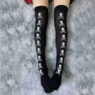 Black Thigh - High Tights for Gothic and Grunge Fashion - Cosparty