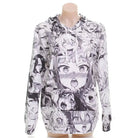 Black & White Manga Inspired Hoodie and Crewneck for Anime Fans - Cosparty