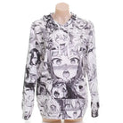 Black & White Manga Inspired Hoodie and Crewneck for Anime Fans - Hoodie / M - hoodie