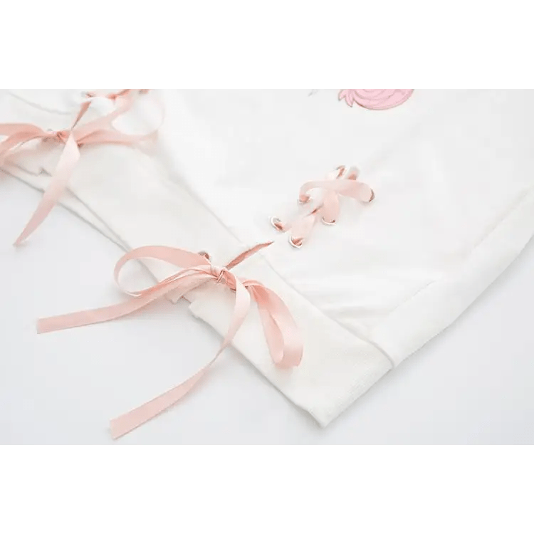 Bling Bling Bunny Anime Girl Hoodie in Pastel - Length 58cm - Cosparty