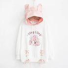 Bling Bling Bunny Anime Girl Hoodie in Pastel - Length 58cm - Cosparty