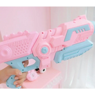 Blue Cotton Candy Colored Water Gun for Kawaii Princesses - Random Color (Pink or Blue) - gun