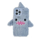 Blue Fuzzy Shark iPhone Case for All Models - Cosparty
