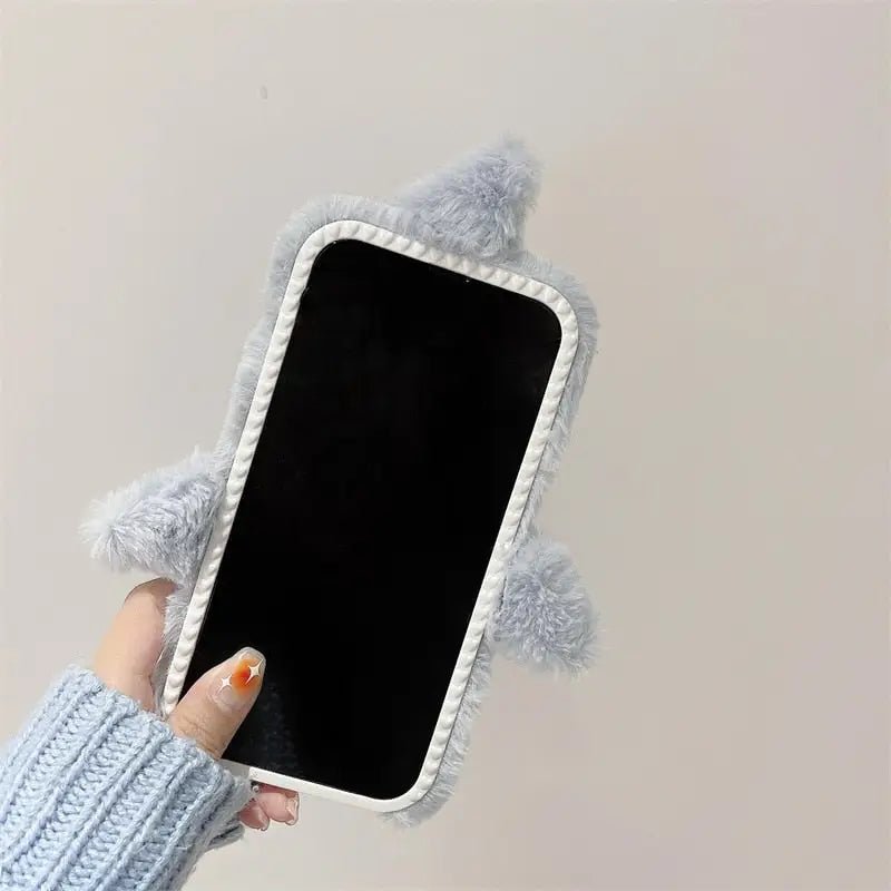 Blue Fuzzy Shark iPhone Case for All Models - Cosparty