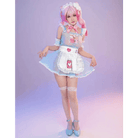 Blue Mesh Fairy - Kei Maid Cosplay Set with Matching Undergarments - Cosparty