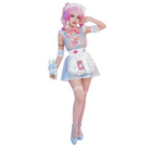 Blue Mesh Fairy - Kei Maid Cosplay Set with Matching Undergarments - Cosparty